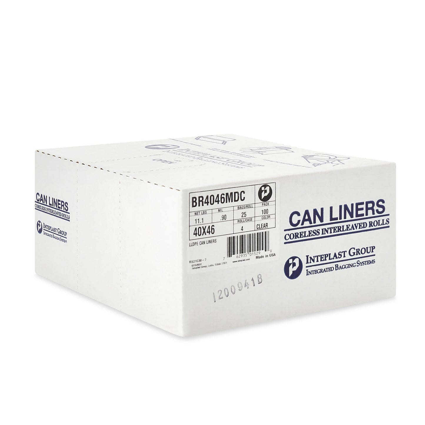 LINER, CAN CLR 0.90MIL 40"X46"40-45GL