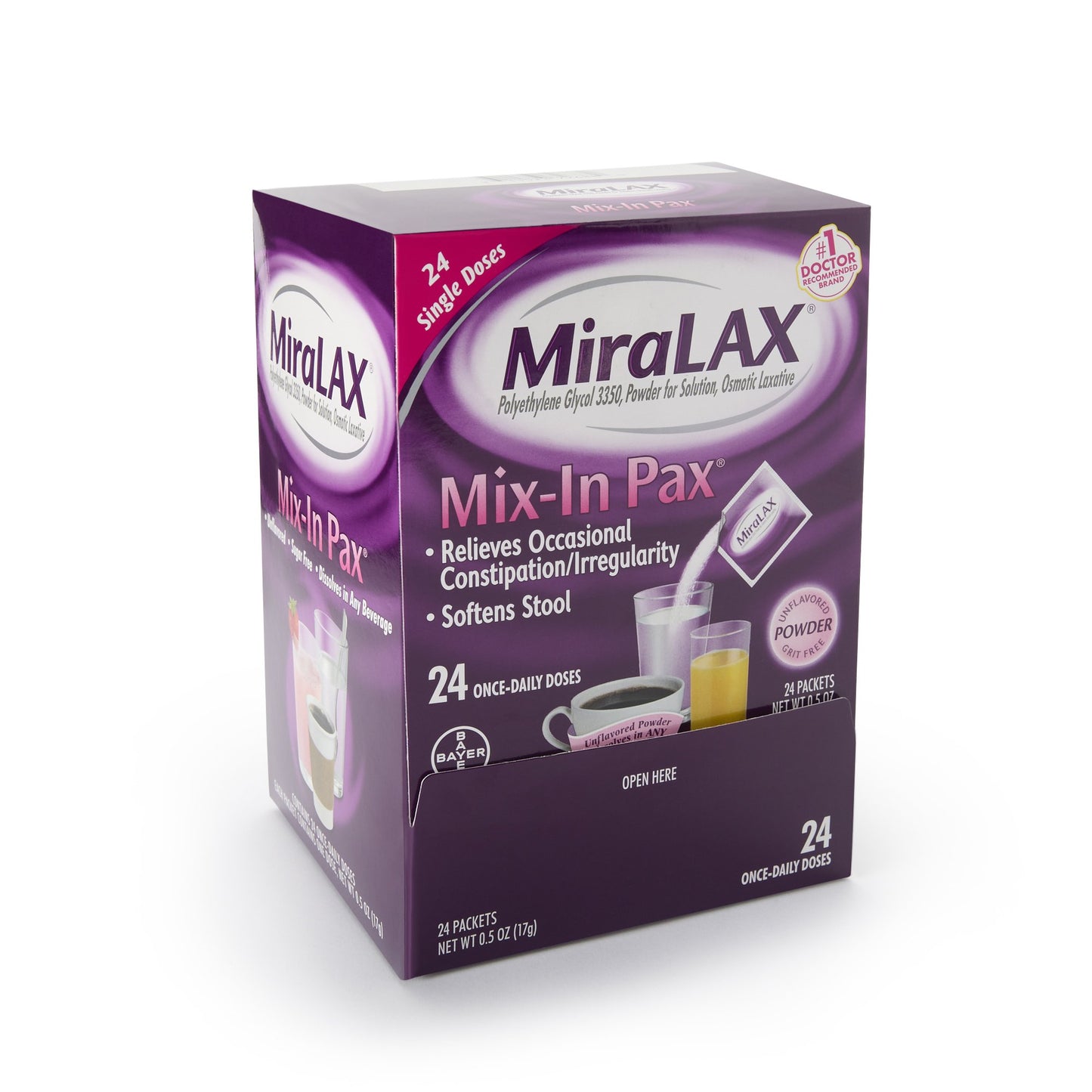 MIRALAX SACHET, PWD 17GM