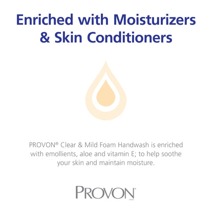 HANDWASH, FOAM PROVON CLR & MILD 1200ML