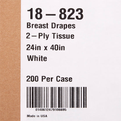 SHEET, DRAPE BREAST 2PLY WHT 24X40
