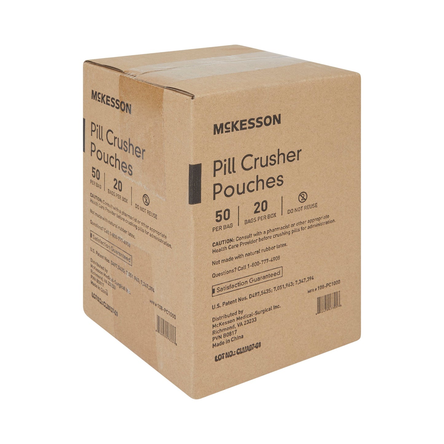 POUCH, PILL QUICK CRUSH