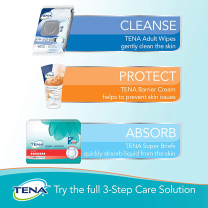 WASHCLOTH, WET CLASSIC TENA DISP