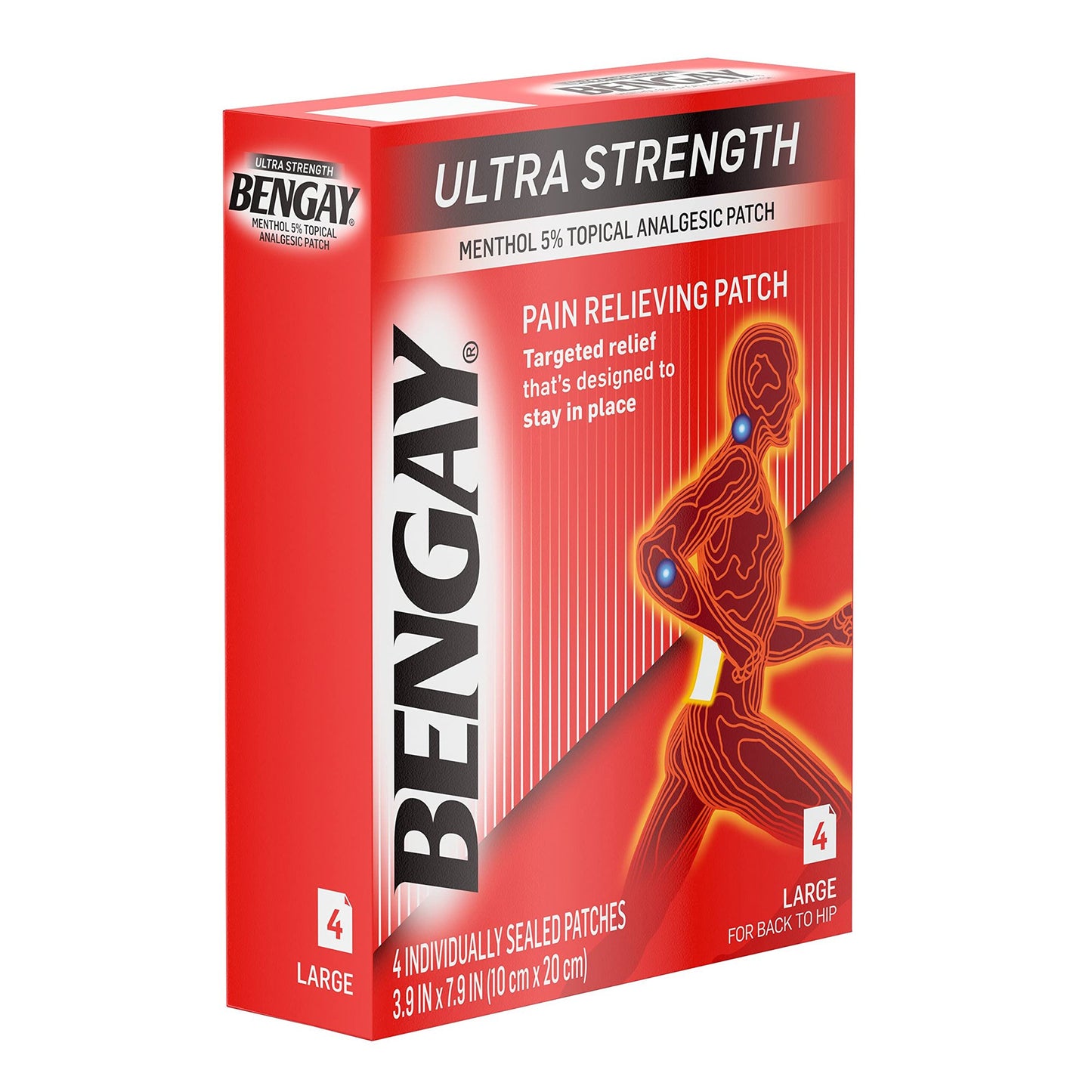 BENGAY ULTRA STRENGTH, PATCH LG