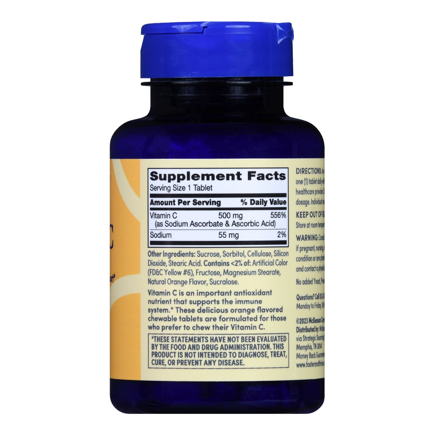 VITAMIN C, CHEW FT SM ORG 500MG