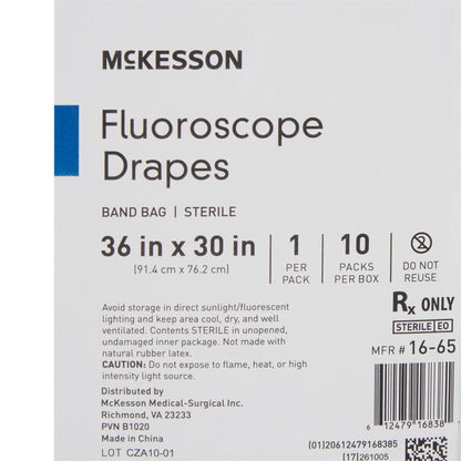 DRAPE, FLOUROSCOPE BAND BAG STR 36"X30"