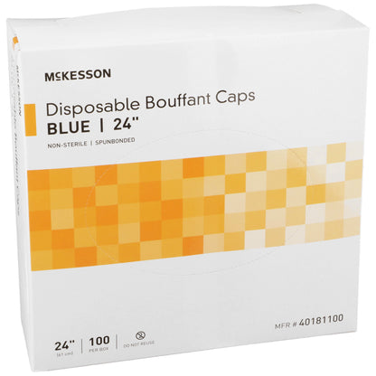 CAP, BOUFFANT LF SB BLU 24"