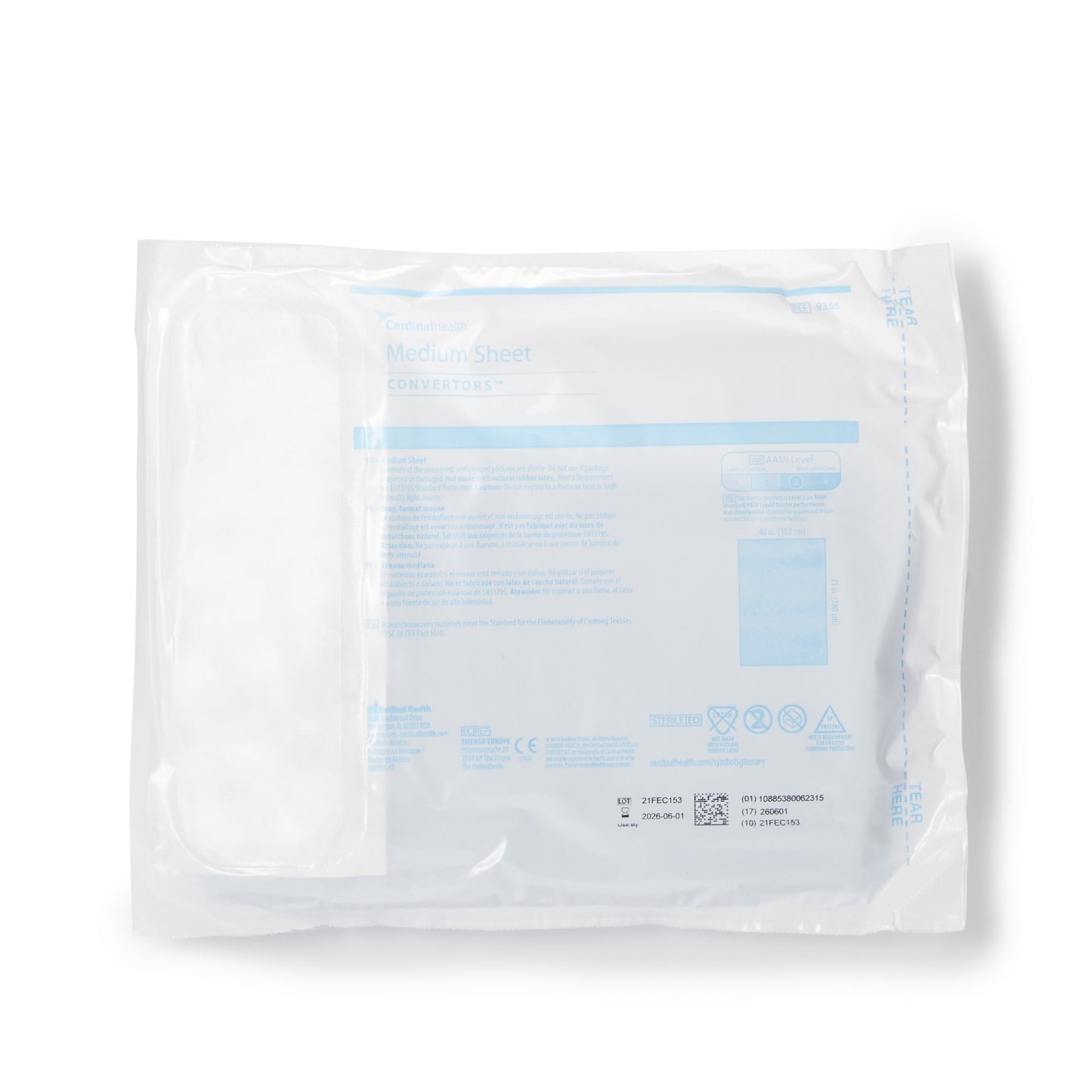 SHEET, DRAPE MED 40"X70"