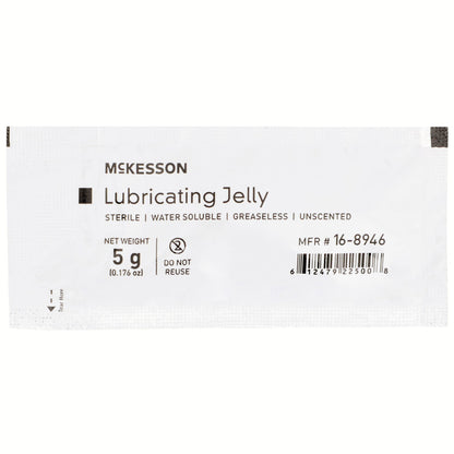 LUBRICATING JELLY, STR FOIL PKT 5GRAM