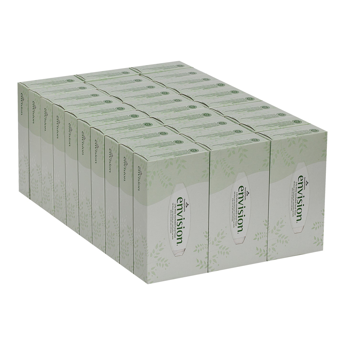 TISSUE, FACIAL ECON 2PLY WHT