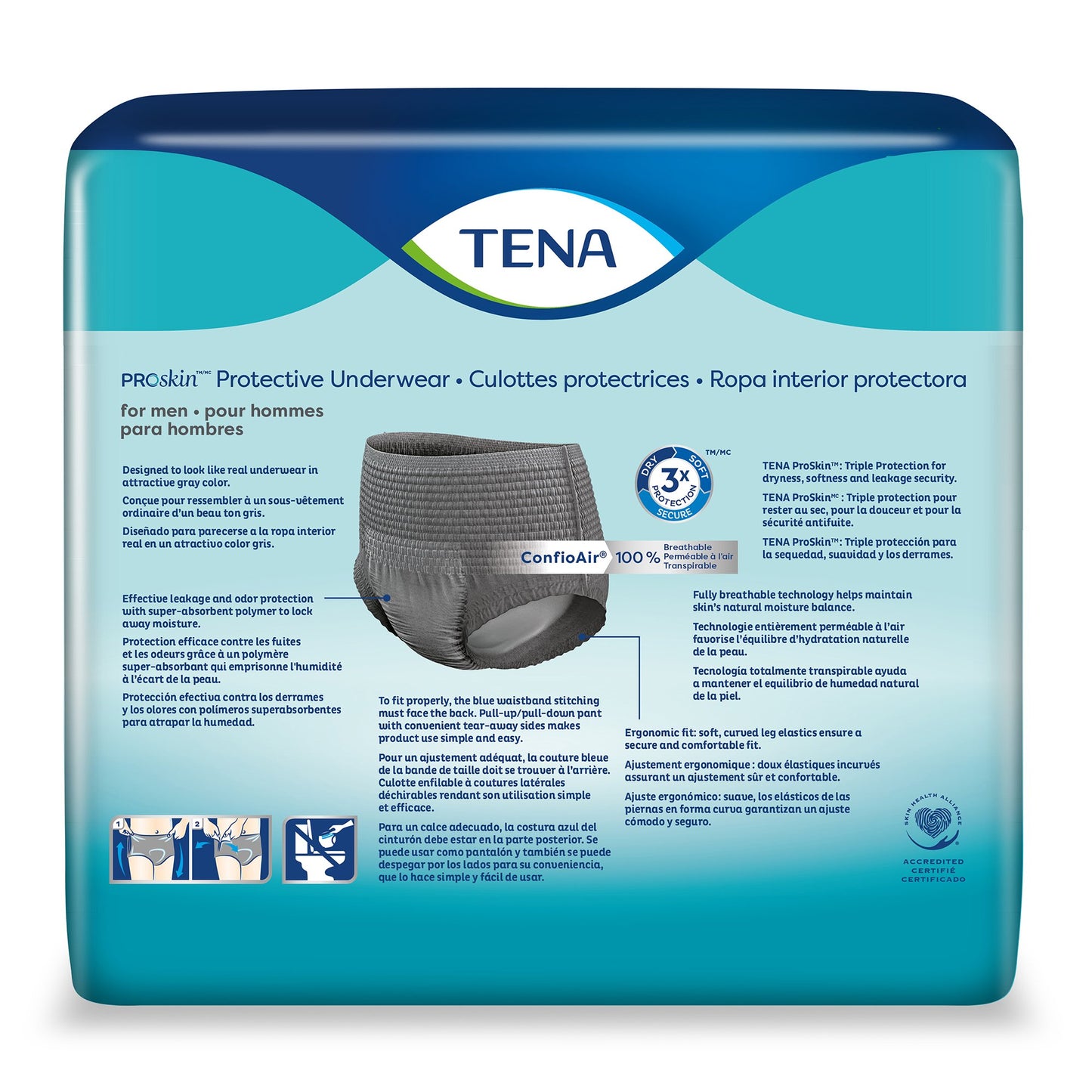 UNDERWEAR, INCONT PROTECTIVE PROSKIN MENS MED