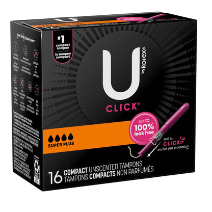 TAMPON, U BY KOTEX CLICK SUPER PREM ABSRB
