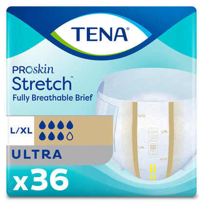 BRIEF, INCONT TENA STRETCH LG/XLG