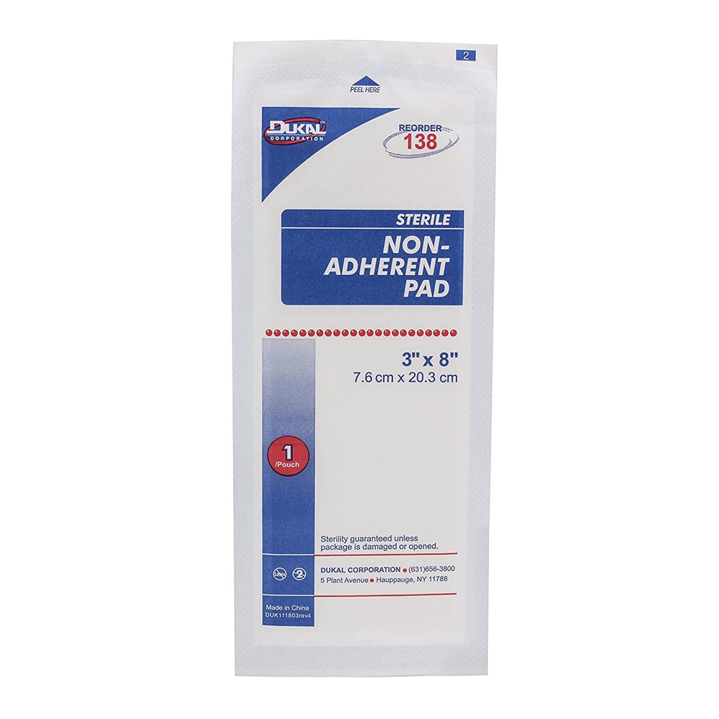 PAD, NON ADHERENT STR 3"X8"