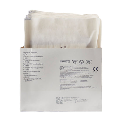 GAUZE, NON WOVEN ALL PURPOSE SPONGES 4X4" 6PLY