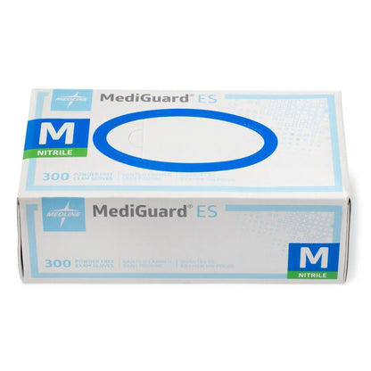 GLOVE, EXAM NITRILE MED N/S BLU