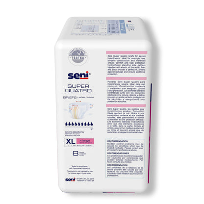 BRIEF, INCONT SENI SUPER QUATRO XLG 55"-67"