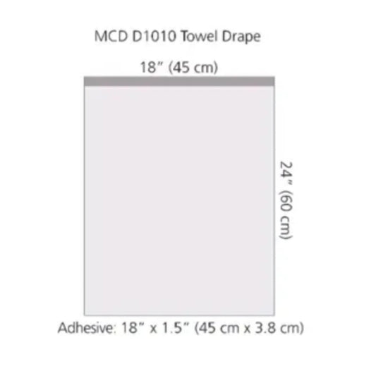 DRAPE, SURG TOWEL ADH 18"X24"