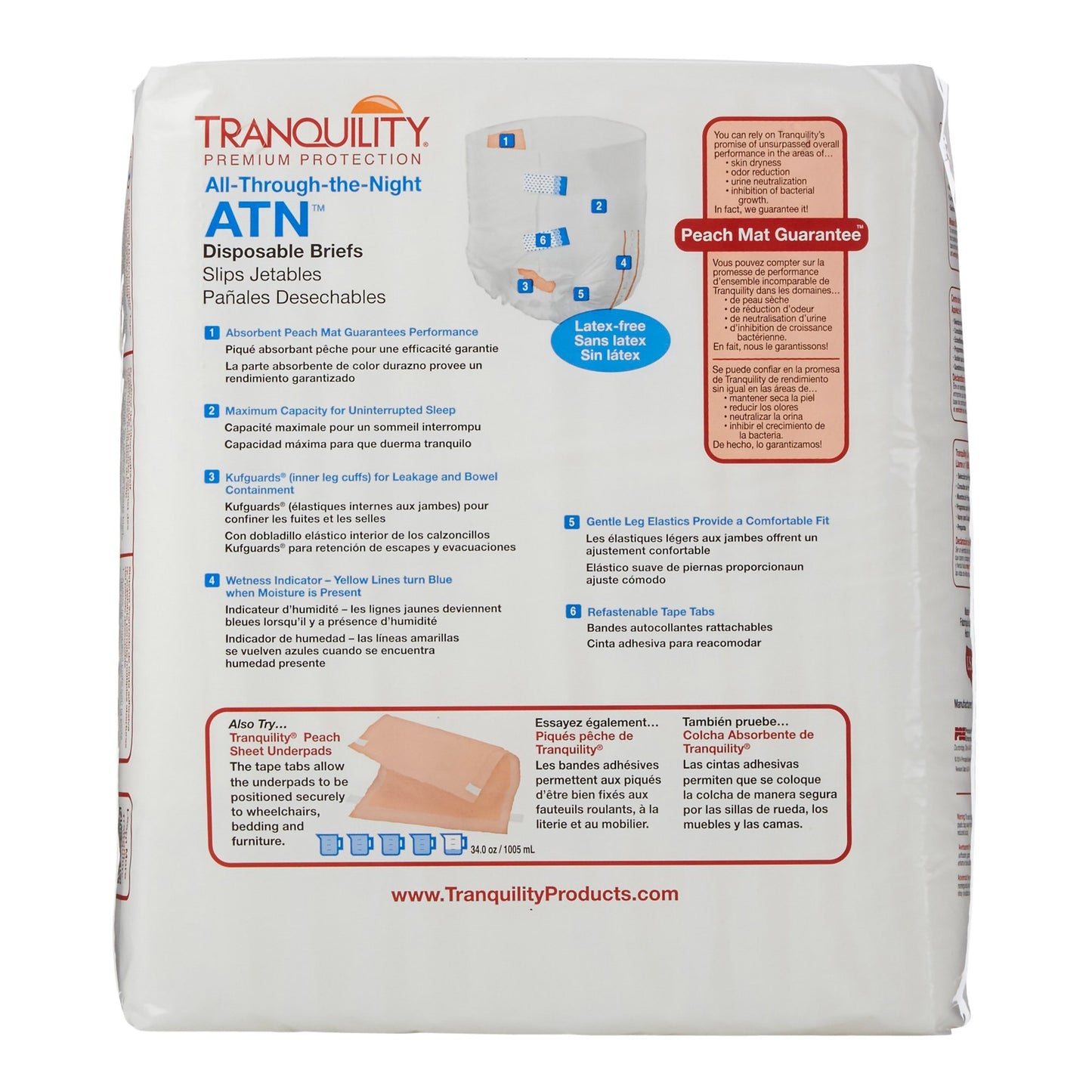 BRIEF, TRANQUILITY ATN DISP XLG 56"-64"