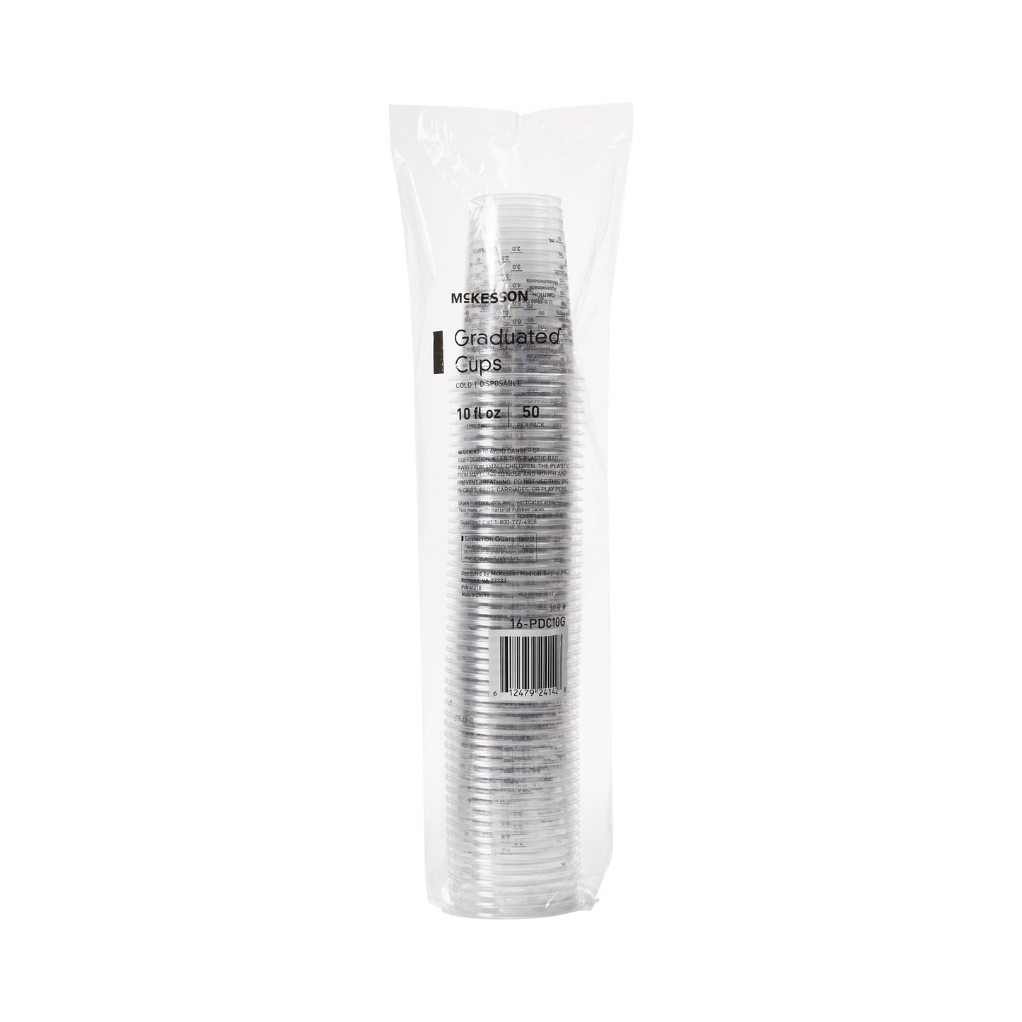 CUP, DRINKING GRADUATED PLAS CLR 10 OZ