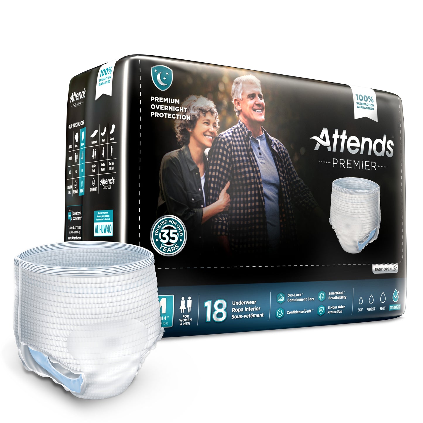 UNDERWEAR, INCONT ATTENDS PREMIER MED