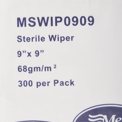 WIPE, CLEANROOM ISO CLASS5 STRDISP WHT 9X9"