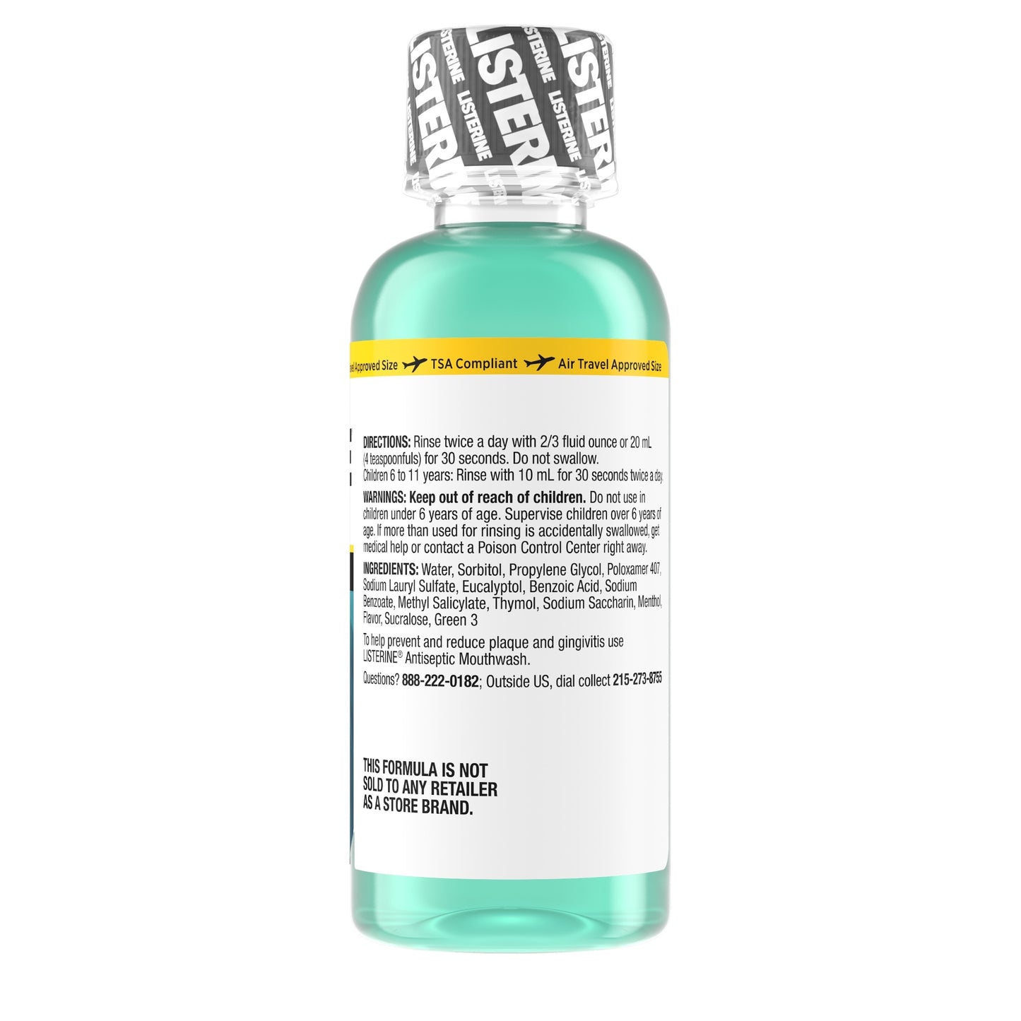 MOUTHWASH, LISTERINE ZERO ALCHL FREE 3.2OZ