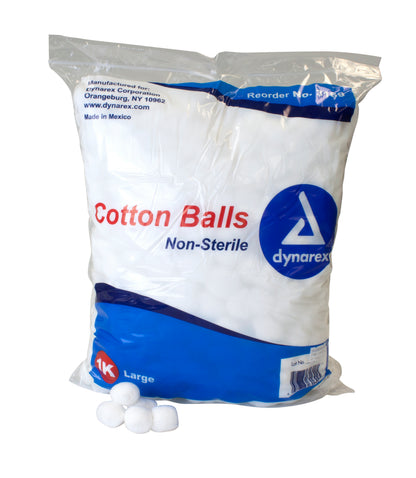 COTTON BALL, N/STR LG