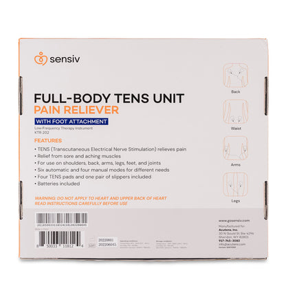 TENS UNIT, FULL BODY SENSIV W/FT ATTACHMENT PAIN RELIEF