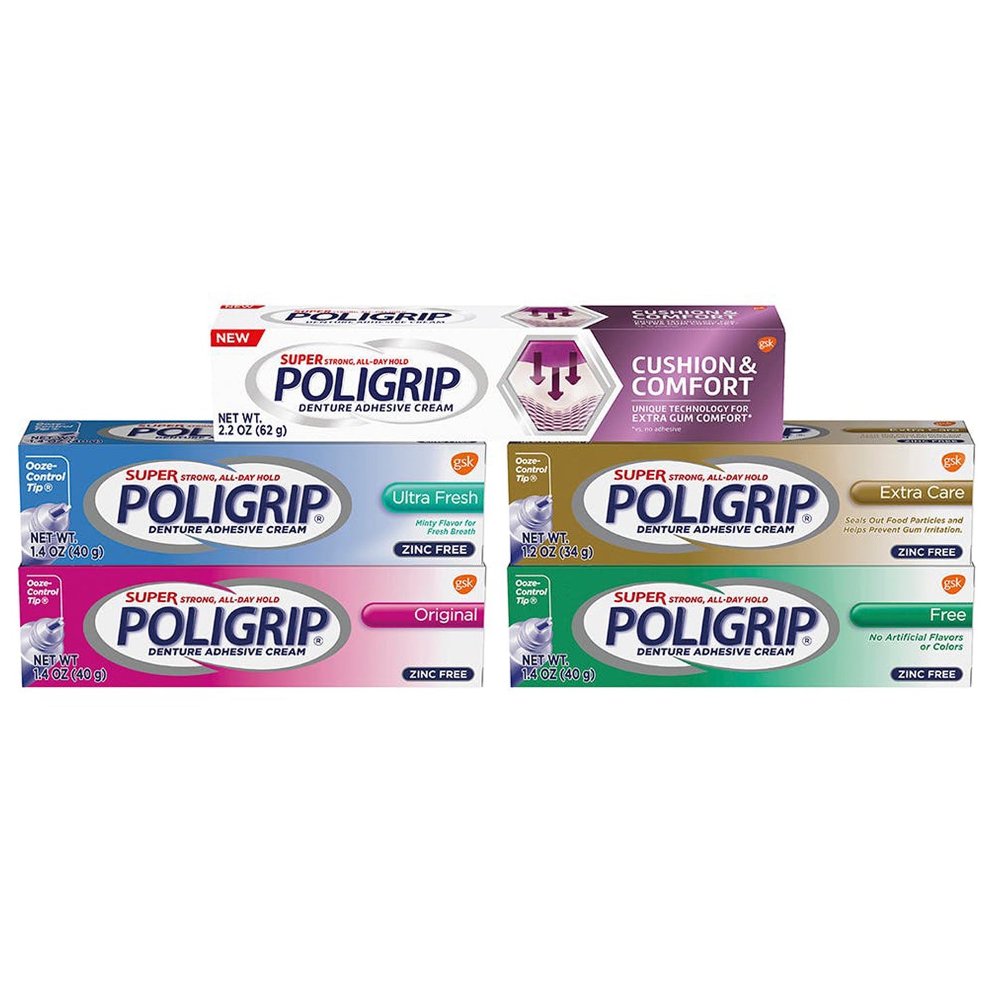 POLYGRIP, SUPER CREAM 2.4OZ9BLOCK