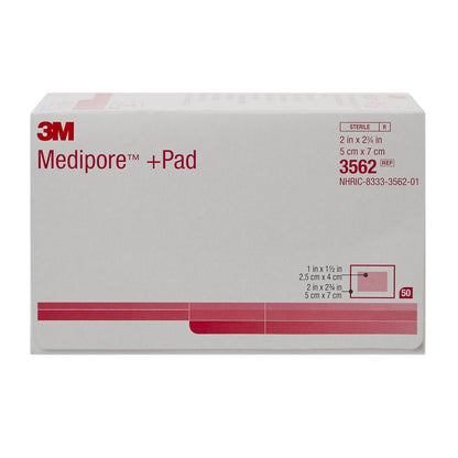 DRESSING, SOFT CLOTH MEDIPORE+PAD 2"X2 3/4"