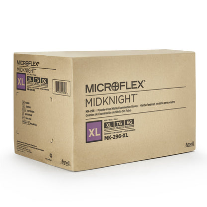 GLOVE, EXAM NTRL XL N/S BLK