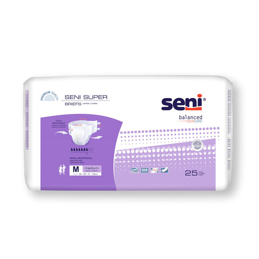 BRIEF, INCONT SENI SUPER MED 30"-43"