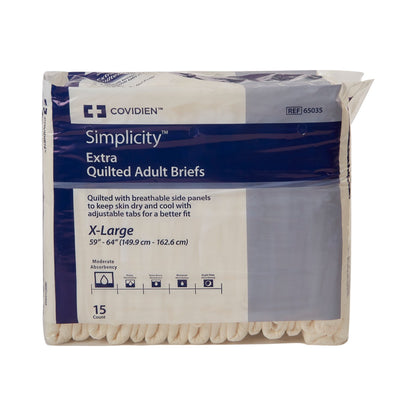 BRIEF, QUILTED SIMPLICITY ADLTXLG