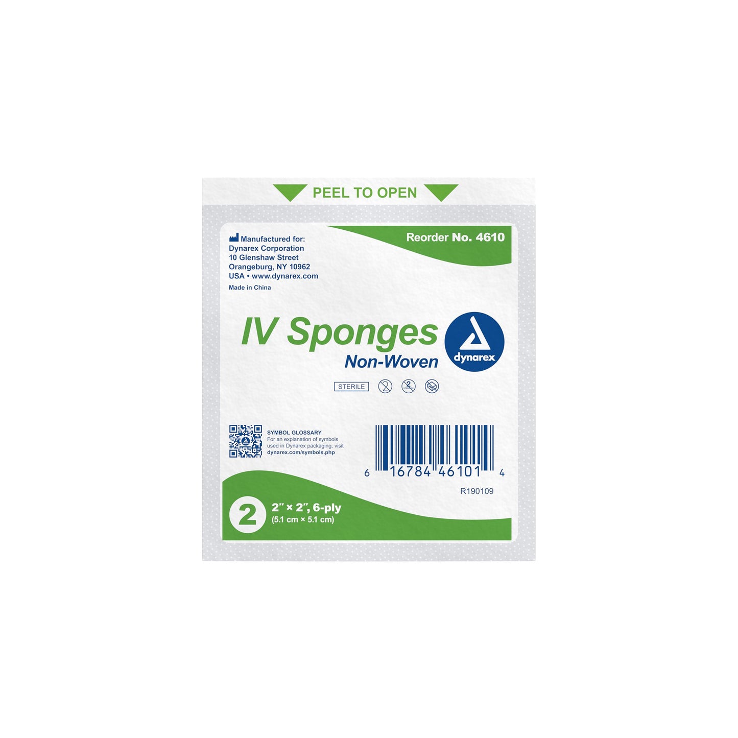 SPONGE, DRN 6PLY STR 2X2 2'S