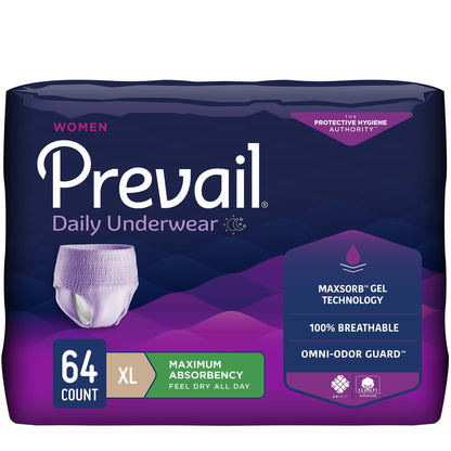 UNDERWEAR, PREVAIL WOMEN 48"-64" XLG