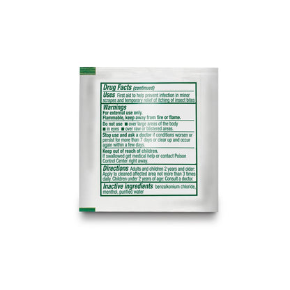 WIPE, STING RELIEF TOWELETTES