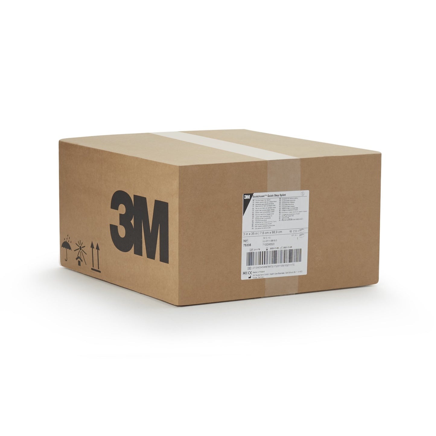 SPLINT, FIBERGLASS PADDED QUICKSTEP 3"X35"