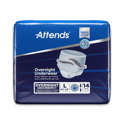 UNDERWEAR, INCONT OVERNIGHT SUPER+ LG