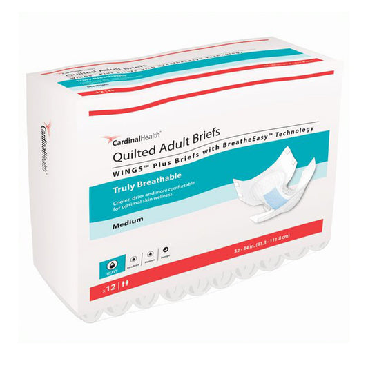 BRIEF, QUILTED PLUS BREATHE EASY MED