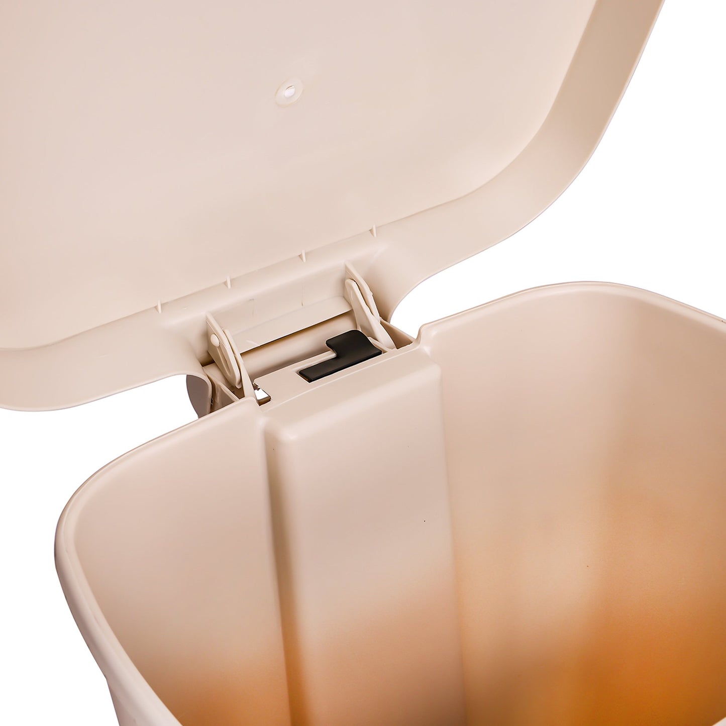 WASTECAN, STEP-ON RECTGL PLASBGE 52QT