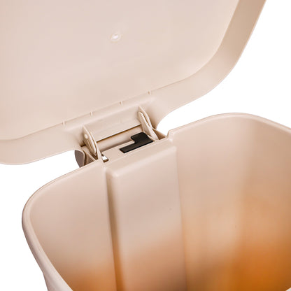 WASTECAN, STEP-ON RECTGL PLASBGE 52QT