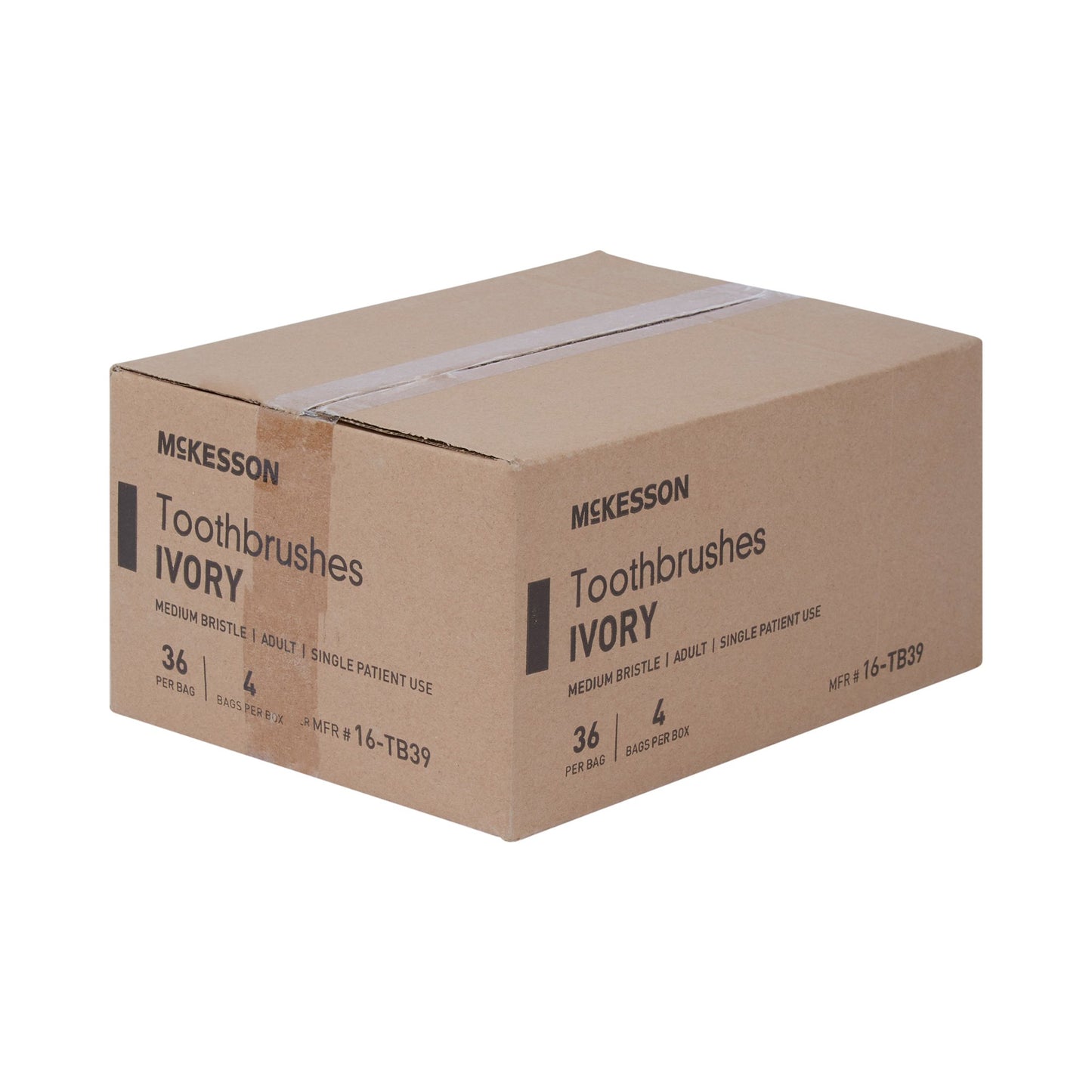 TOOTHBRUSH, TUFT 39 LF INDV WRPD