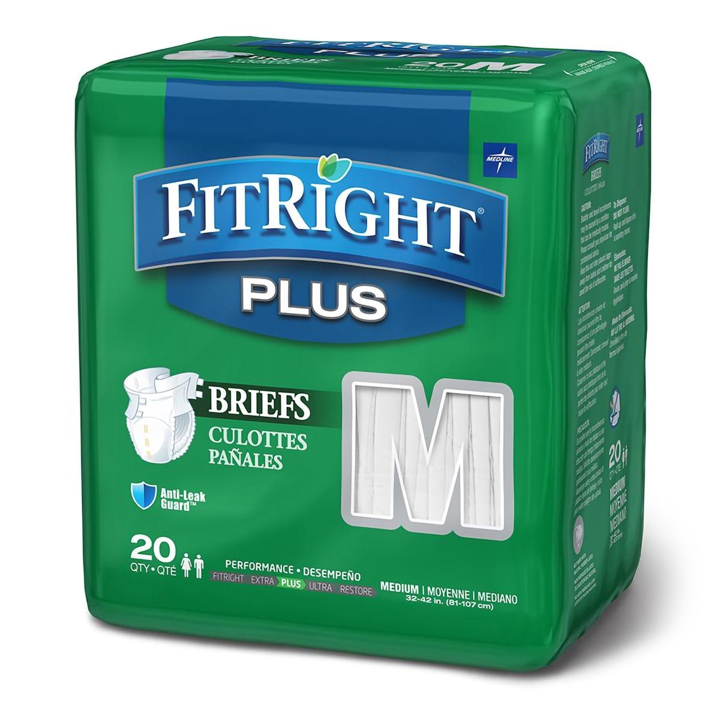 BRIEF, CLOTH LIKE FITPLUS MED32-42"