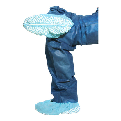 SHOE COVER, NON SKID BLU