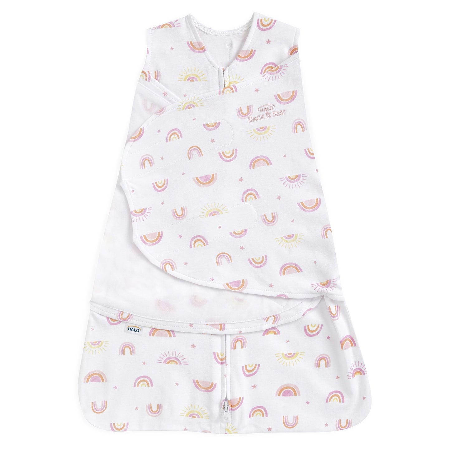 SWADDLE, SLEEPSACK PNK RAINBOWSM