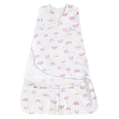 SWADDLE, SLEEPSACK PNK RAINBOWSM