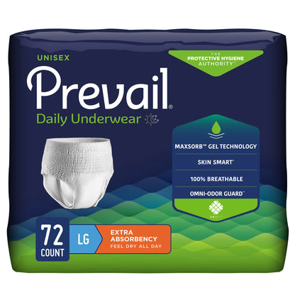 UNDERWEAR, PULL-ON PREVAIL LG