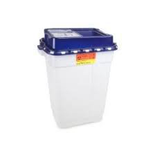 CONTAINER, SHARPS PHARMA WHT/BLU 19GL SLIDE TOP