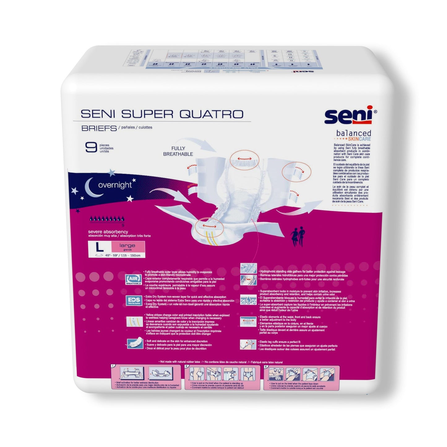 BRIEF, INCONT SENI SUPER QUATRO LG 45-59"