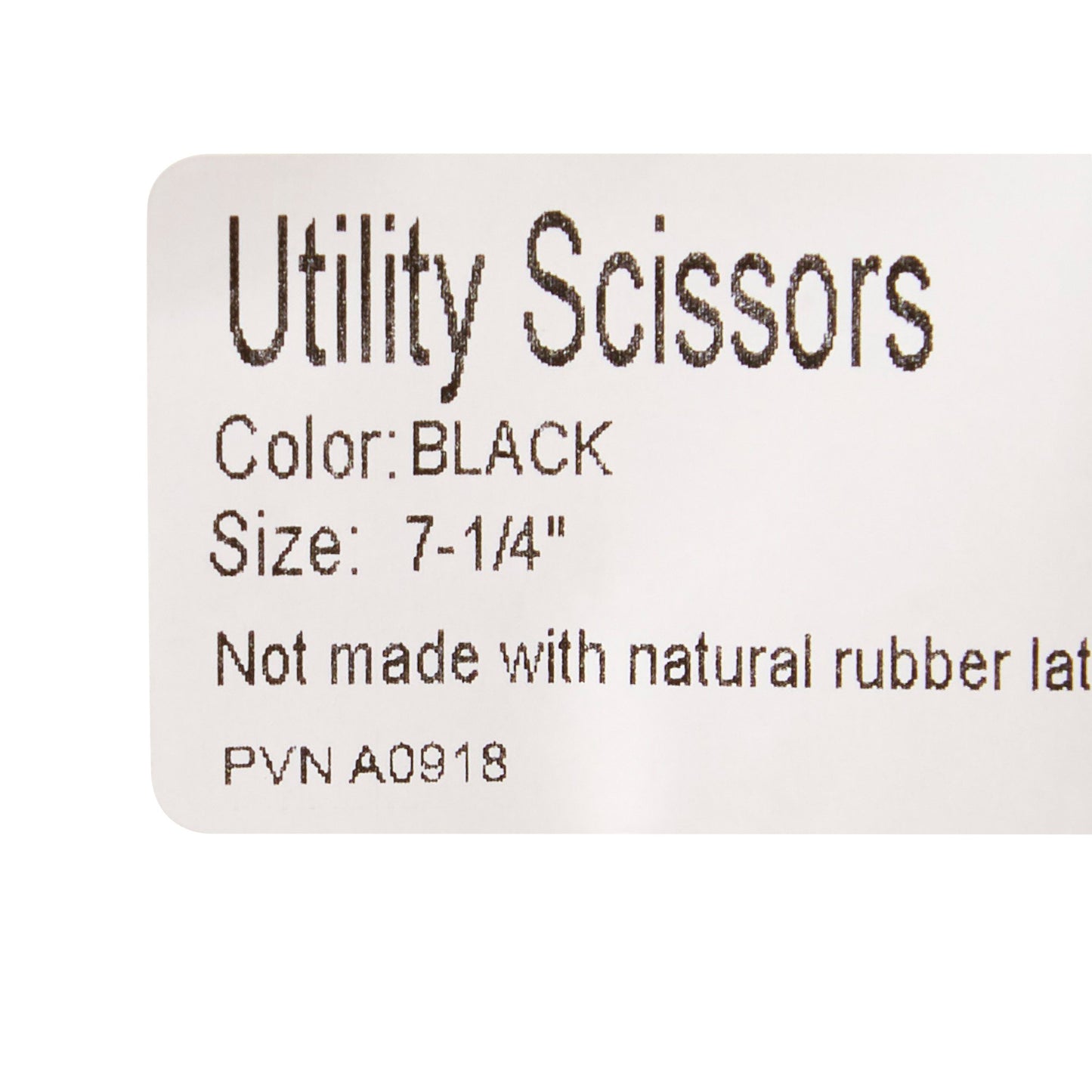 SCISSOR, UTILITY BLK LF 7 1/4"